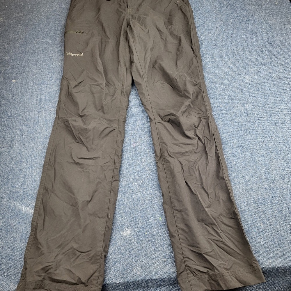 Marmot Mens Black Hiking Technical Pants Integrated Belt Size 30 Outdoor